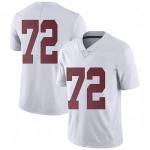NCAA Men's Alabama Crimson Tide #72 Pierce Quick Stitched College Nike Authentic No Name White Football Jersey BB17N01JU